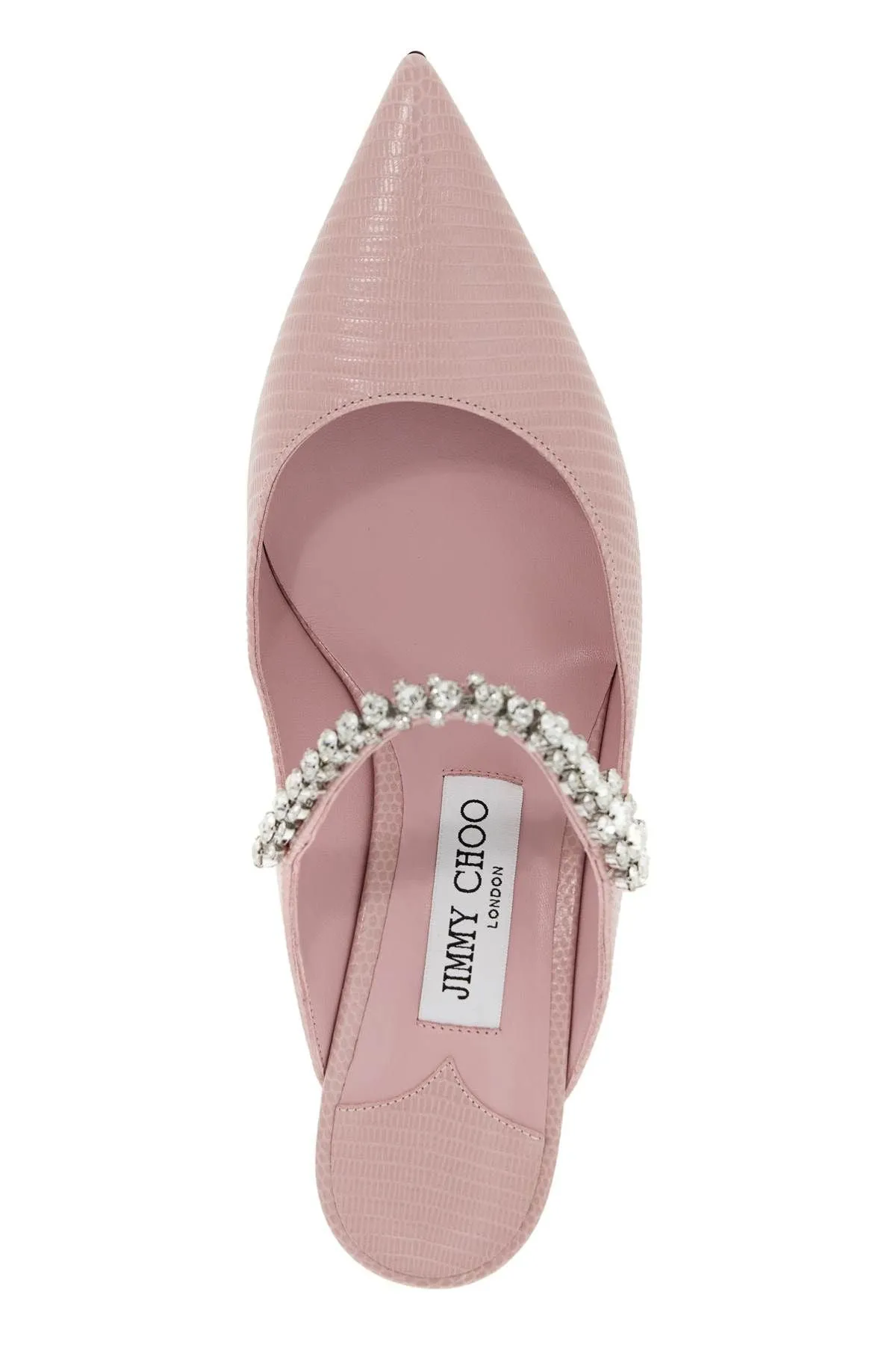 Jimmy Choo    Jimmy Choo Lizard Embossed Leather Bing 65 Mules