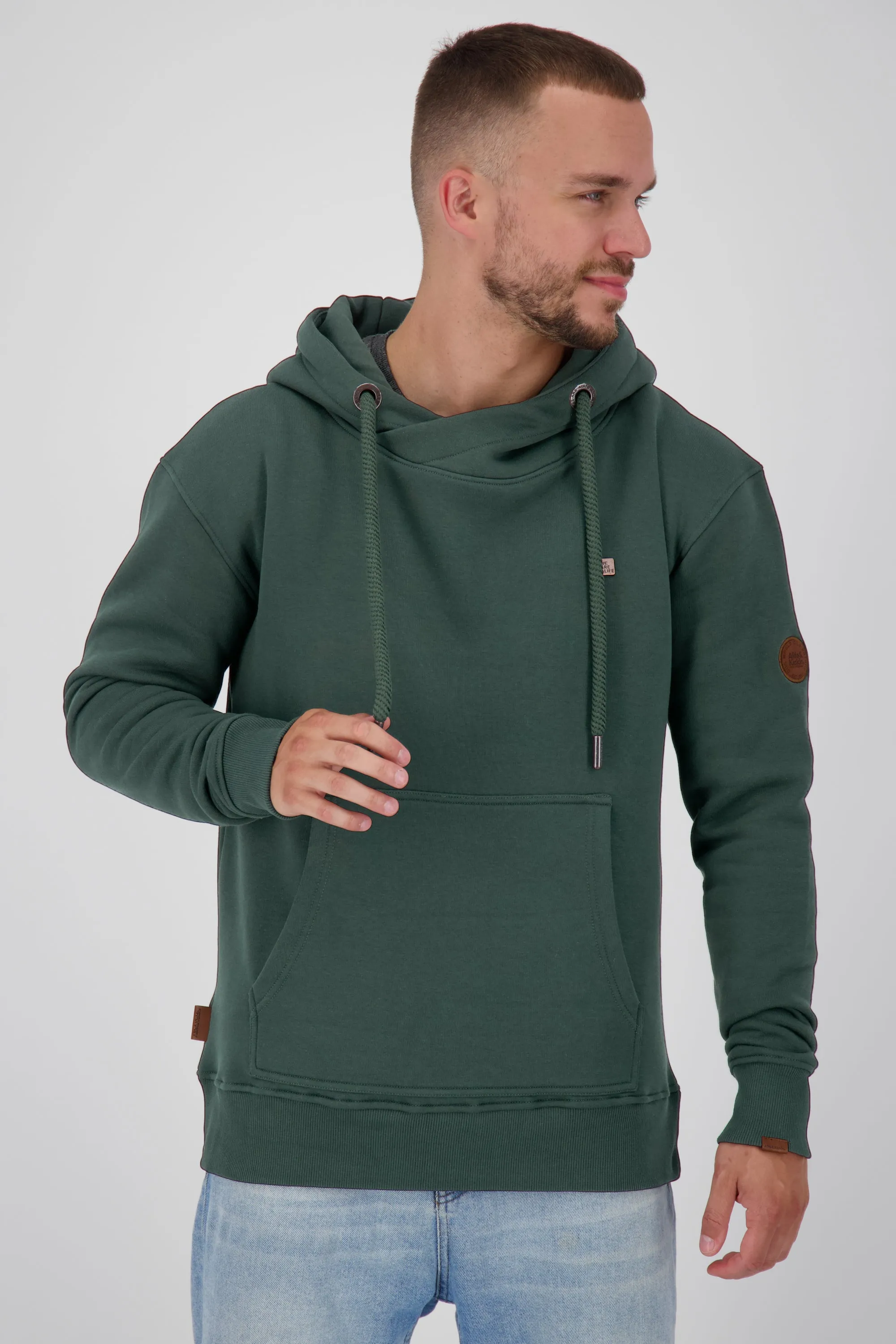 JohnsonAK A Hoodie für Herren - Klassisch, bequem und alltagstauglich Dunkelgrün