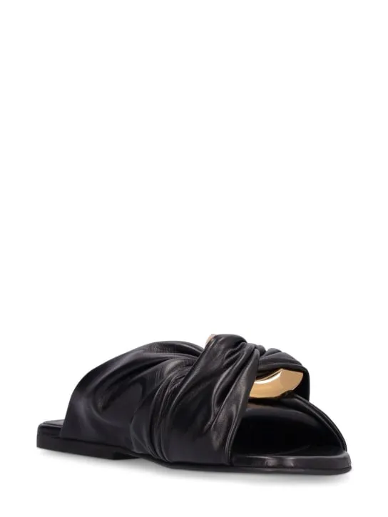 JW Anderson   10mm Chain link flat mules 