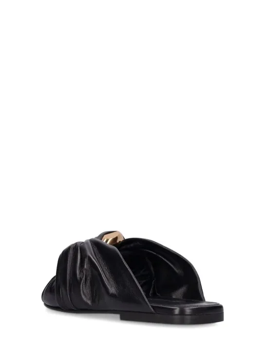 JW Anderson   10mm Chain link flat mules 