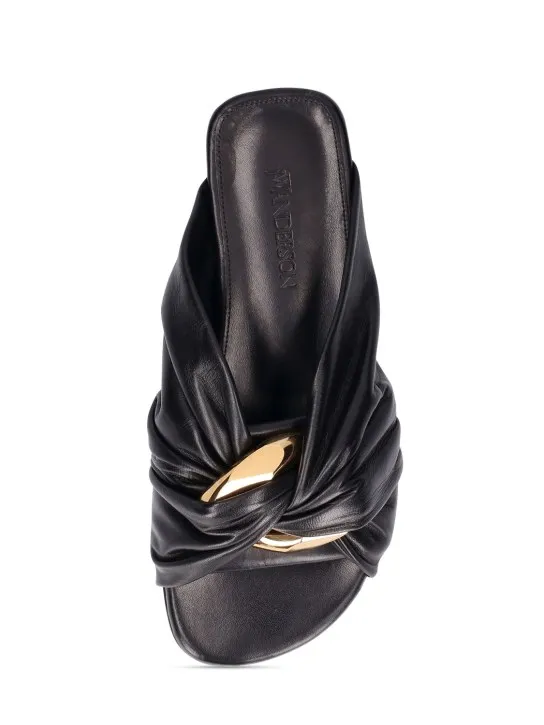 JW Anderson   10mm Chain link flat mules 