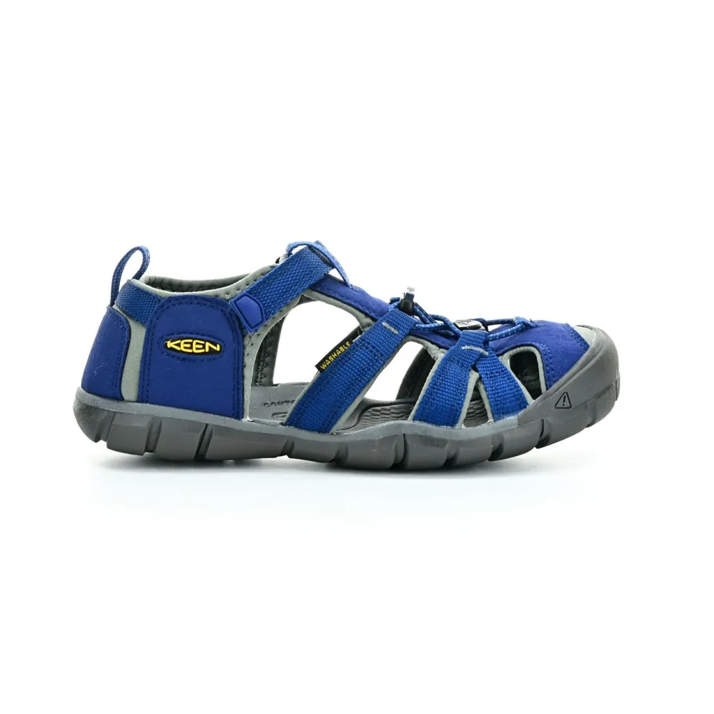 Keen Seacamp II Blue Depths/Gargoyle AD (CNX) Barefoot Sandals