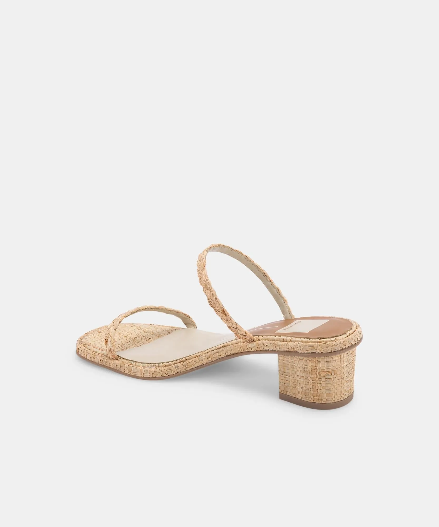 Kelsey DiPrima's RIYA SANDALS IN LT NATURAL RAFFIA - re:vita