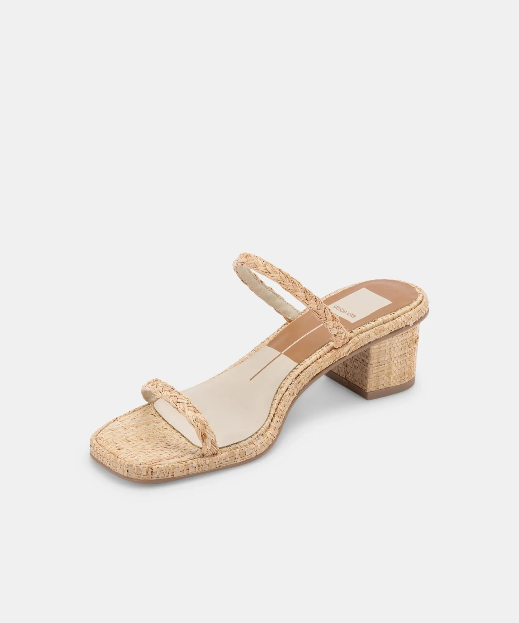 Kelsey DiPrima's RIYA SANDALS IN LT NATURAL RAFFIA - re:vita