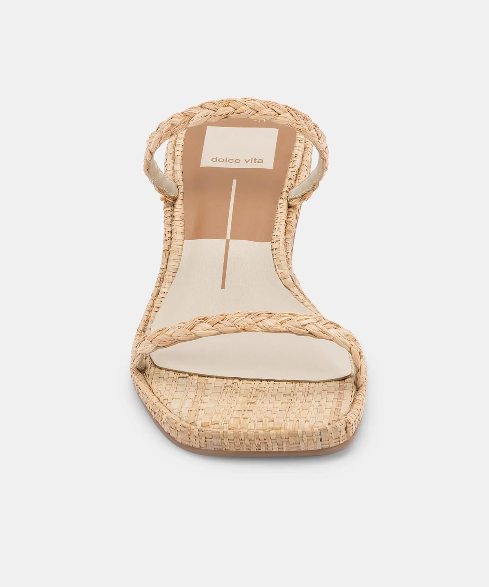 Kelsey DiPrima's RIYA SANDALS IN LT NATURAL RAFFIA - re:vita