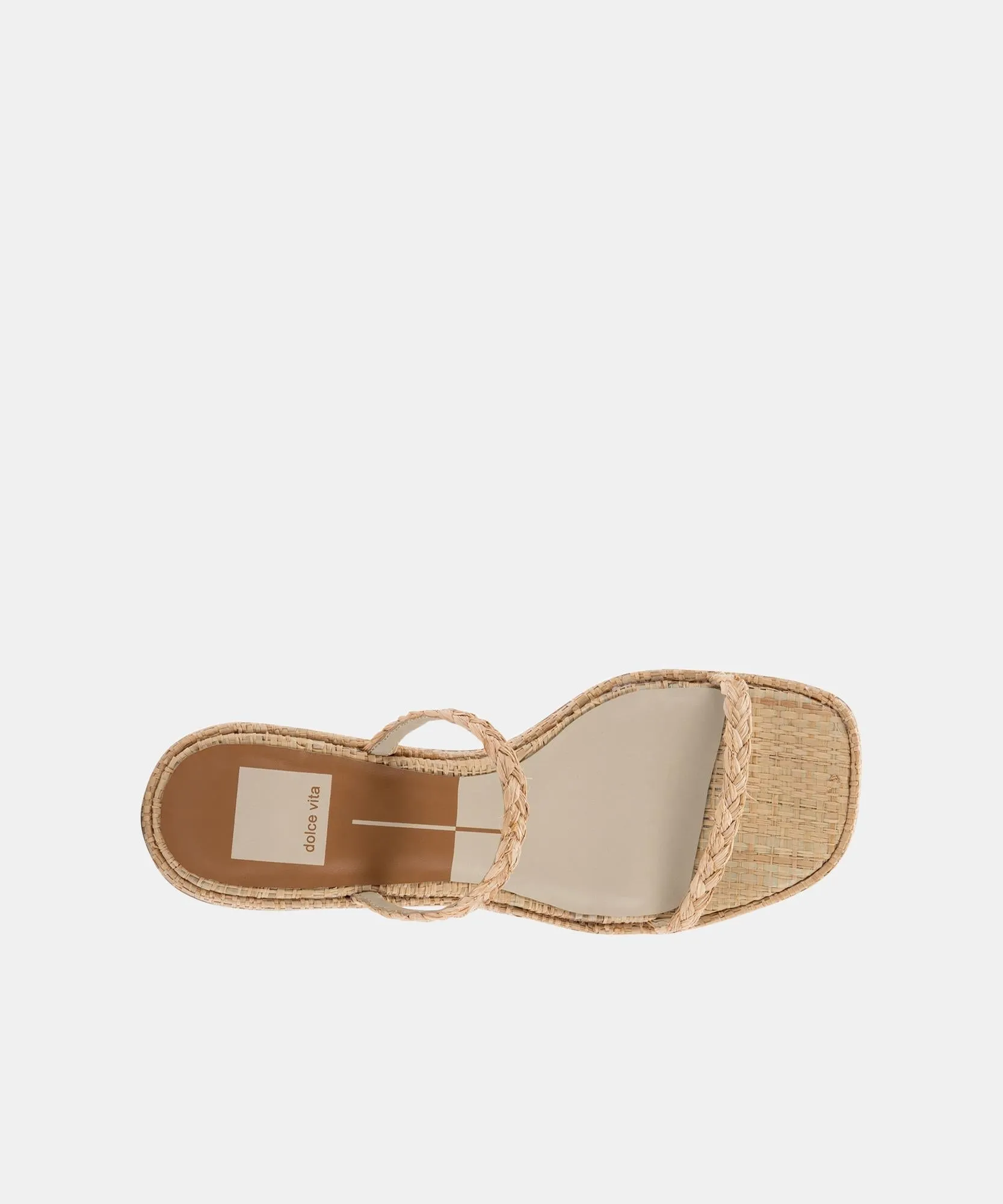 Kelsey DiPrima's RIYA SANDALS IN LT NATURAL RAFFIA - re:vita