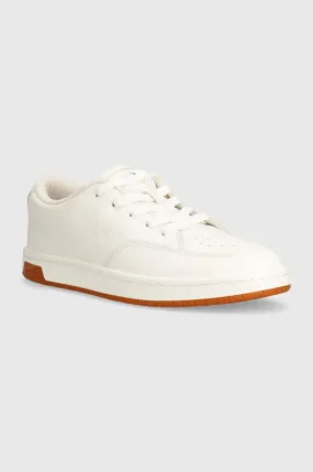 Kenzo leather sneakers Dome Low Top Sneakers white color FD65SN061L53.02