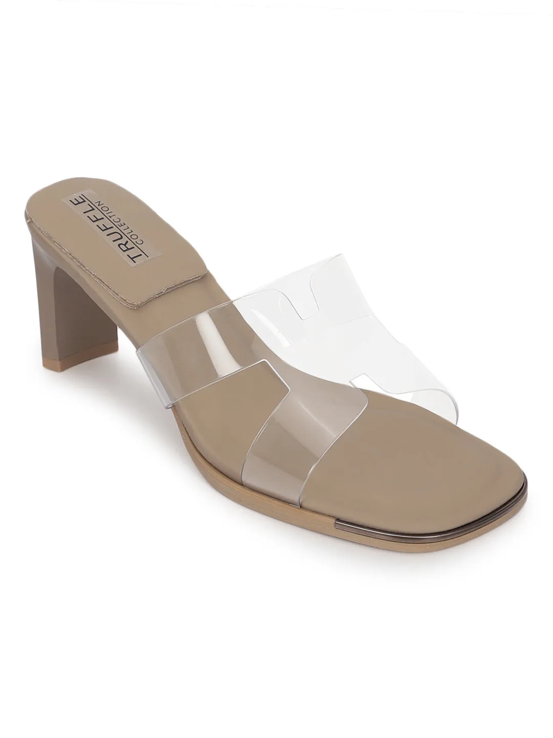 Khaki PU Block Sandals (TC-RS3648-KHA)