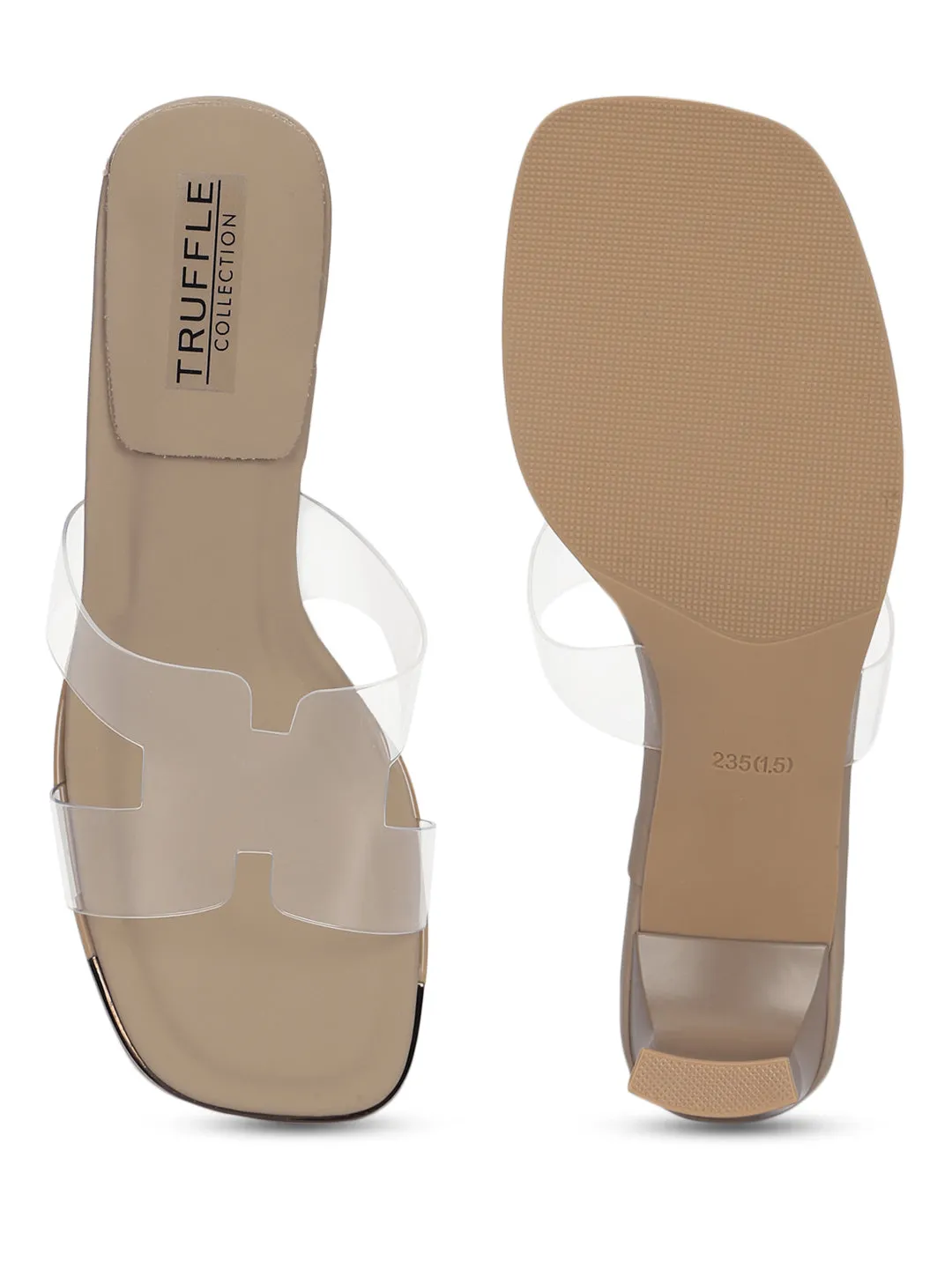 Khaki PU Block Sandals (TC-RS3648-KHA)