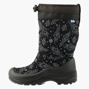 Kids winter boots Lumilukko, Black Spaceship