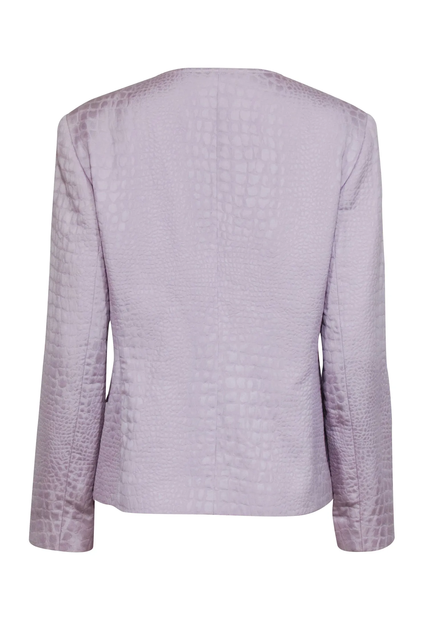 Lafayette 148 - Pale Lavender Reptile Embossed Jacket Sz 10