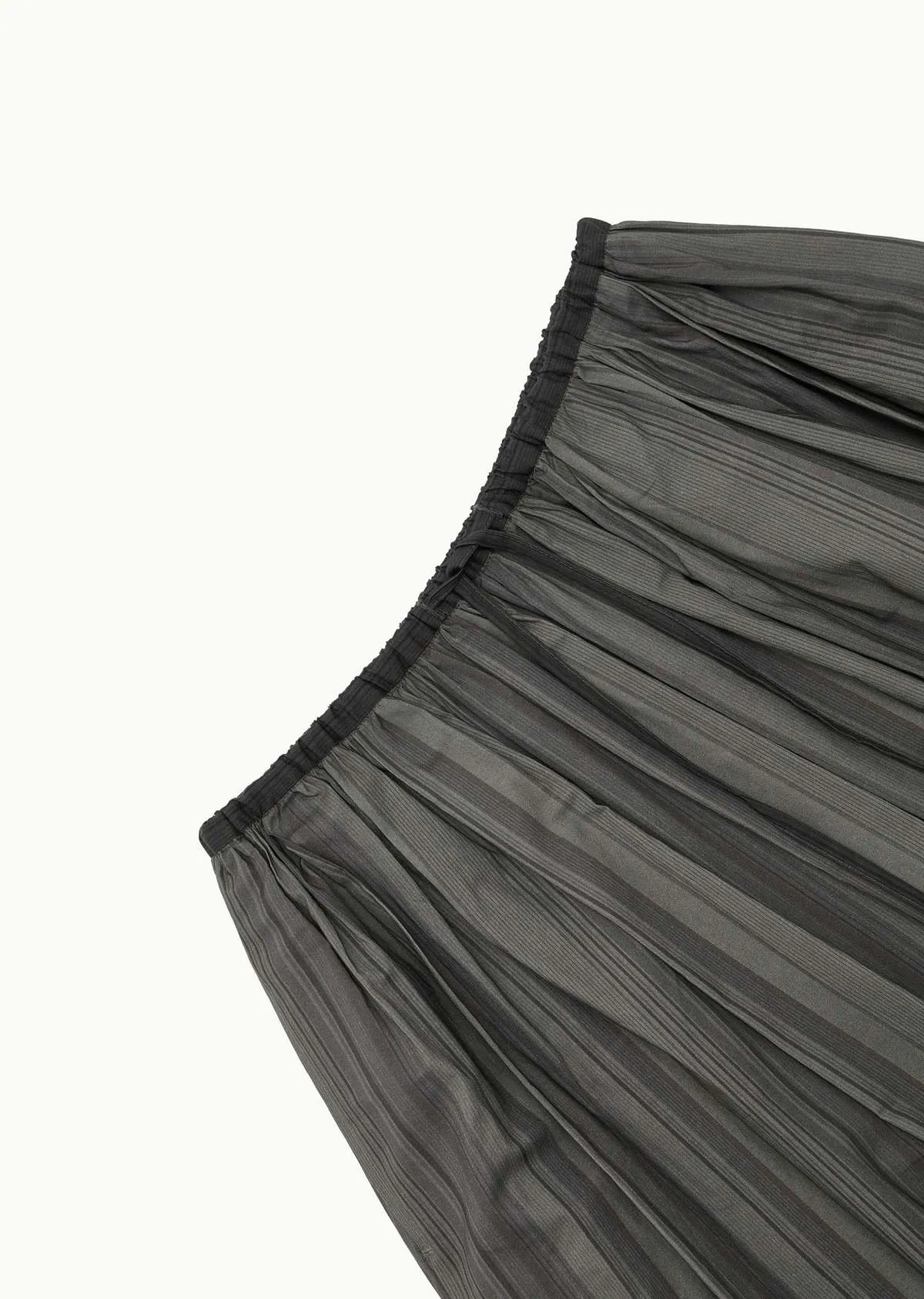 Layered Skirt - Grey Stripe