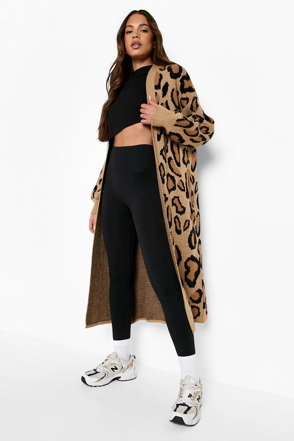 Leopard Print Maxi Cardigan