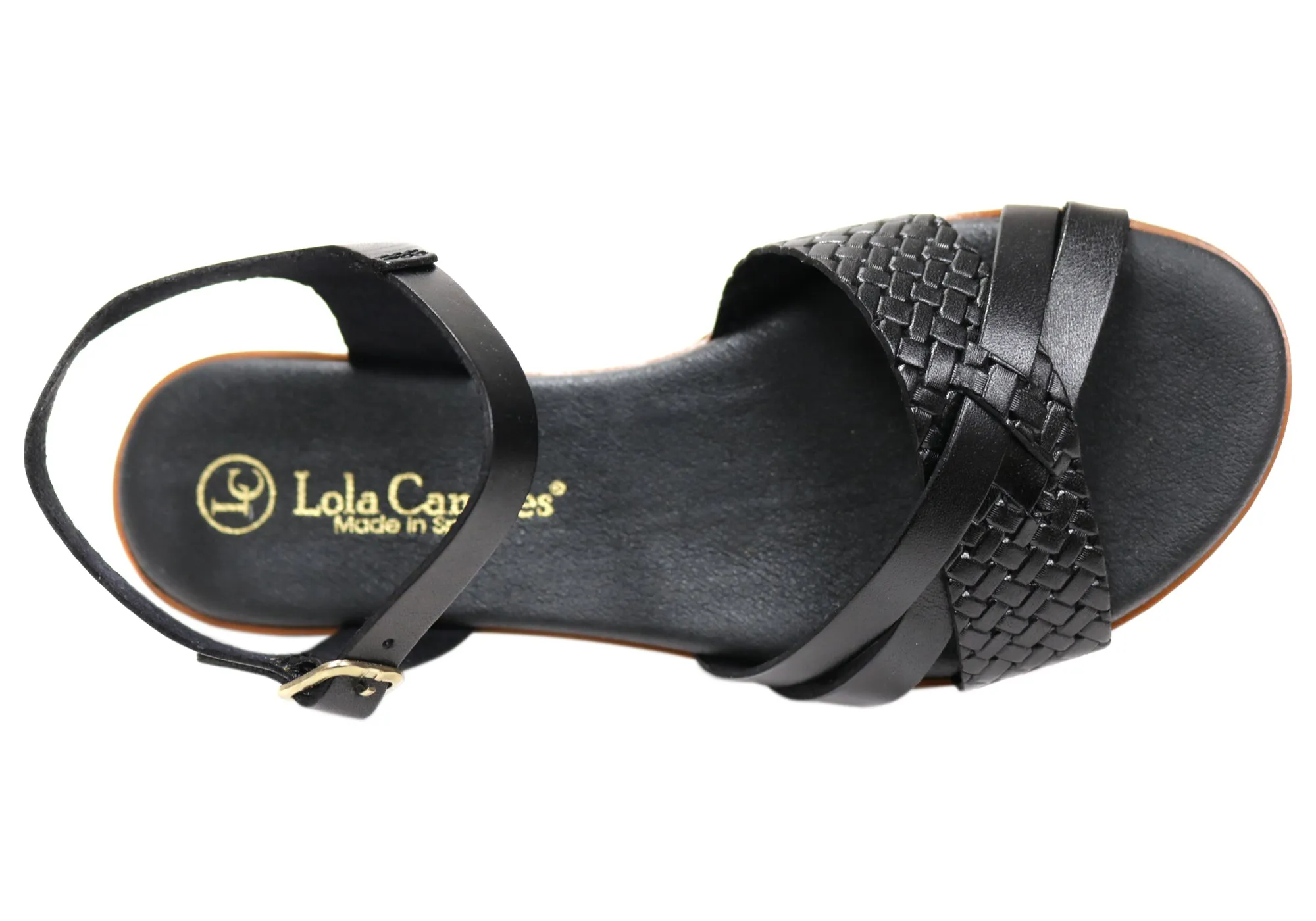 Lola Canales Joyce Womens Comfortable Leather Sandals Made In Spain