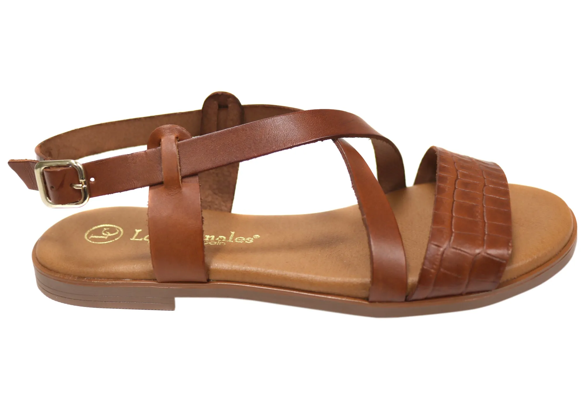 Lola Canales Mistee Womens Comfortable Leather Sandals Made In Spain