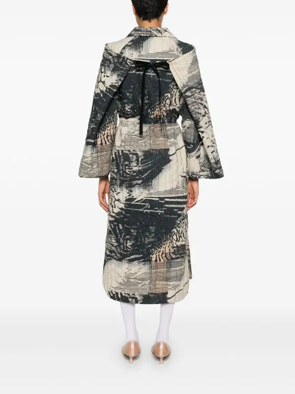 Long Bind Jacket - Beige Shadow Wing