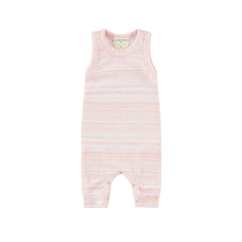 Loop Terry Multi Stripe Tank Romper