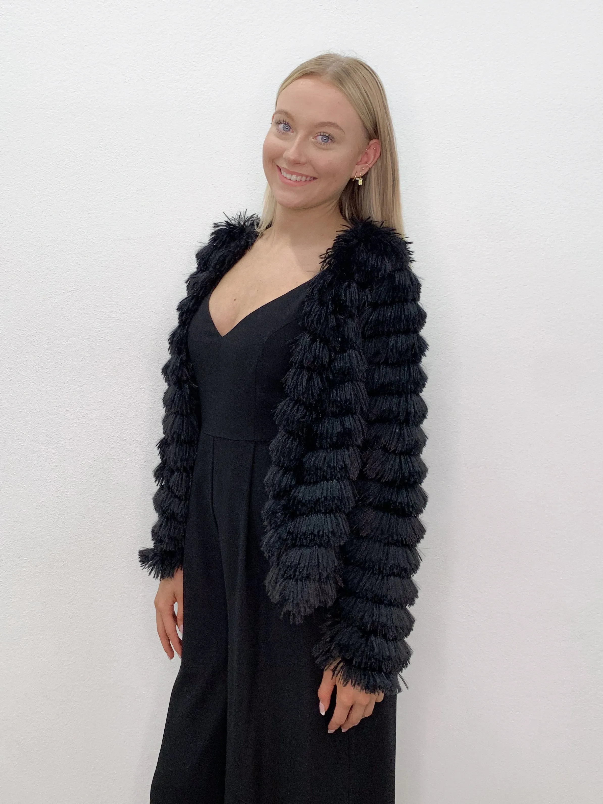 Lorena Fluffy Jacket Black