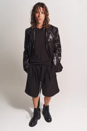 LOUIS GABRIEL NOUCHI | CLASSIC JACKET IN CRASHER SHAPE MEMORY LEATHER