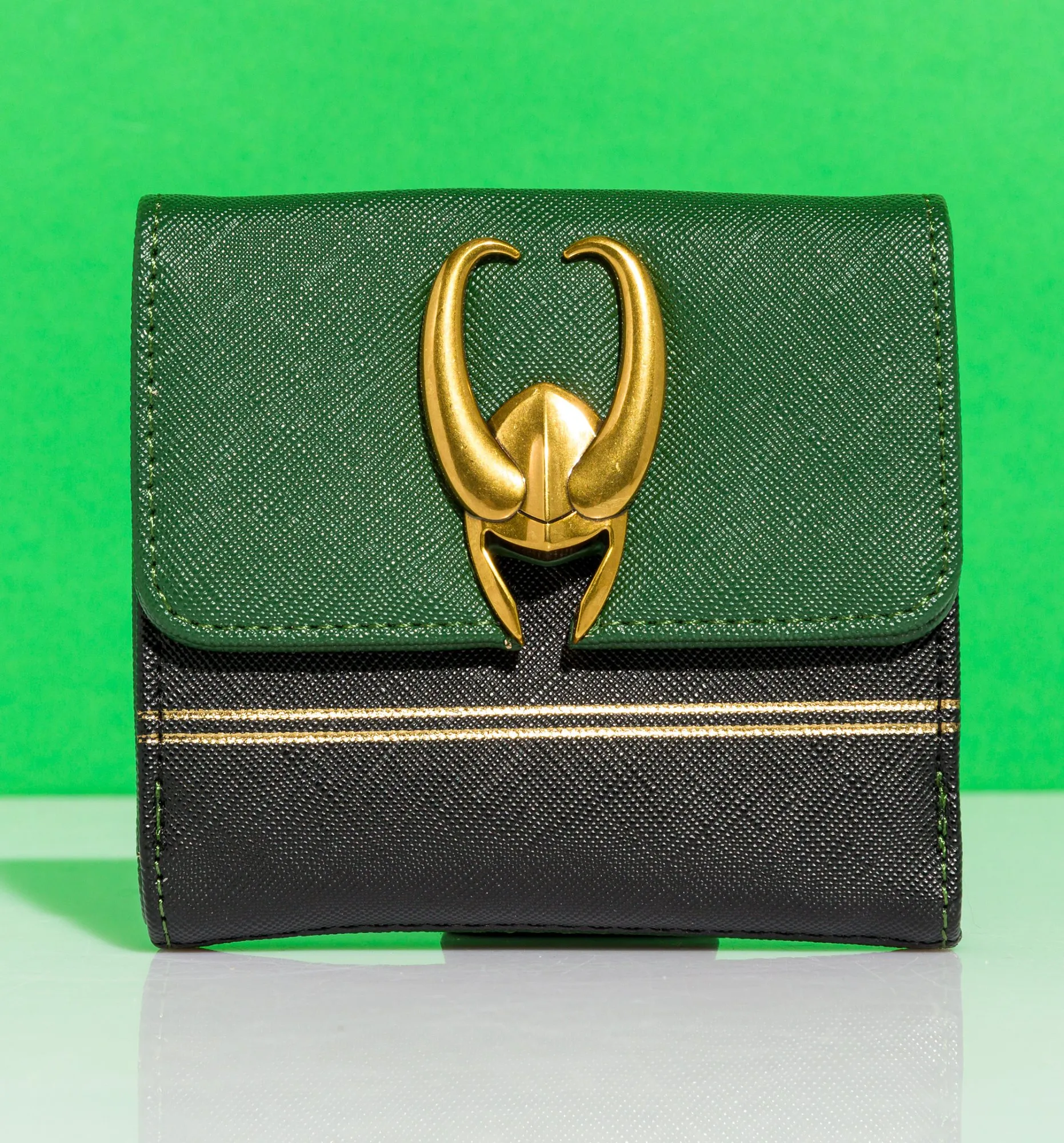 Loungefly Marvel Loki Hardware Wallet With Zip Coin Pouch