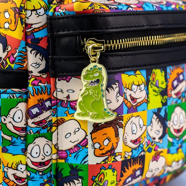 Loungefly x Nickelodeon Rugrats Character Tile Print Mini Backpack