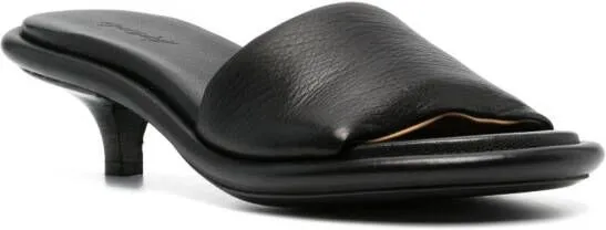 Marsèll open-toe leather mules Black
