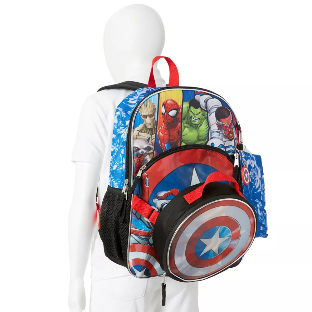 MARVELHEROES  BOYS MARVEL 5 PIECE BACKPACK SET