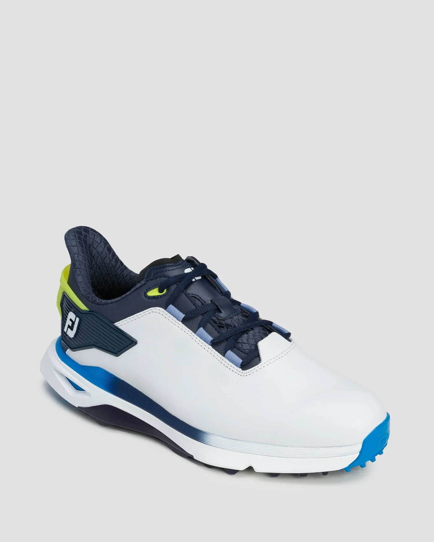 Men's white and navy-blue golf shoes FootJoy Pro SLX 56914-whitenavyblue