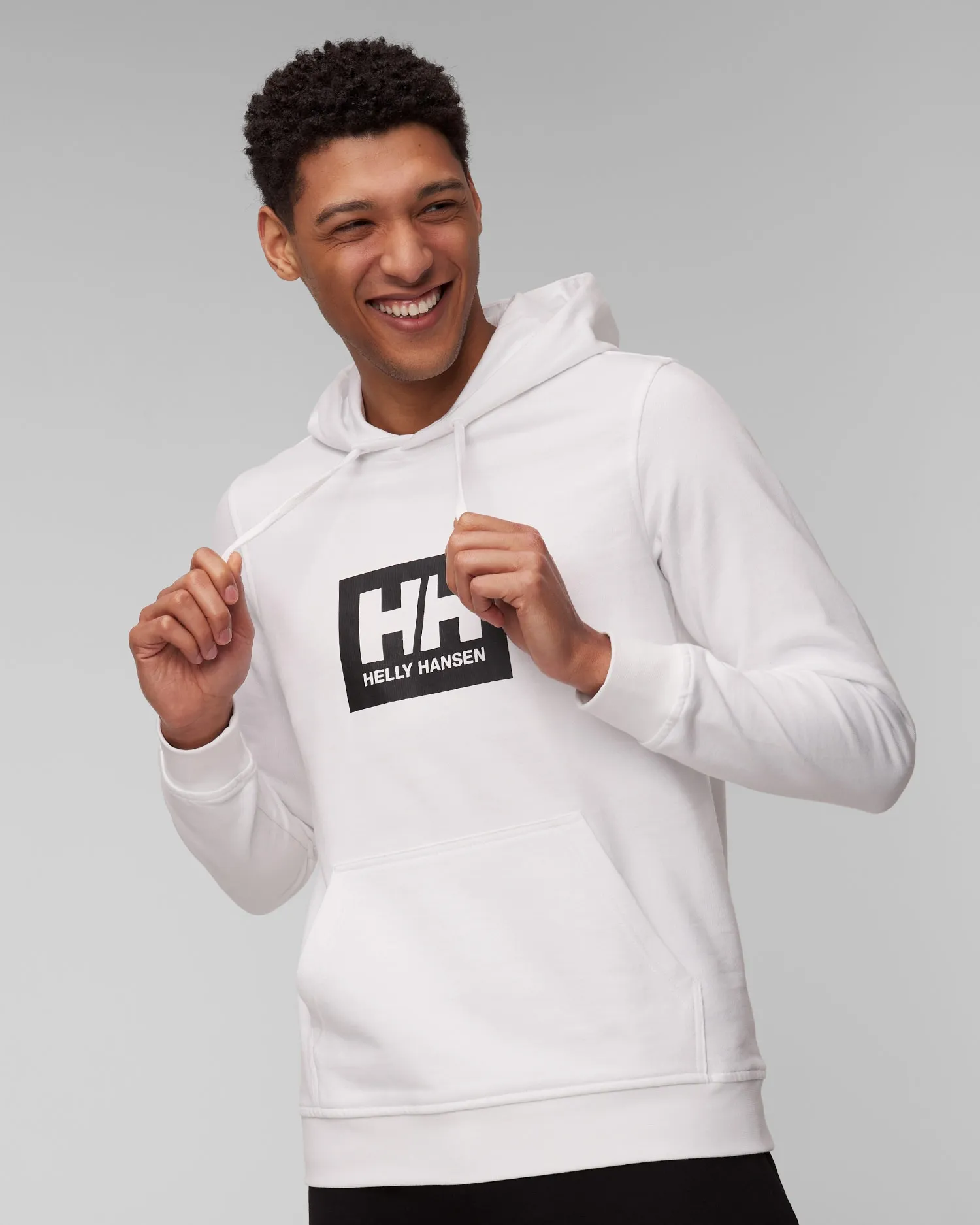 Men's white Helly Hansen HH Box Hoodie 53289-3