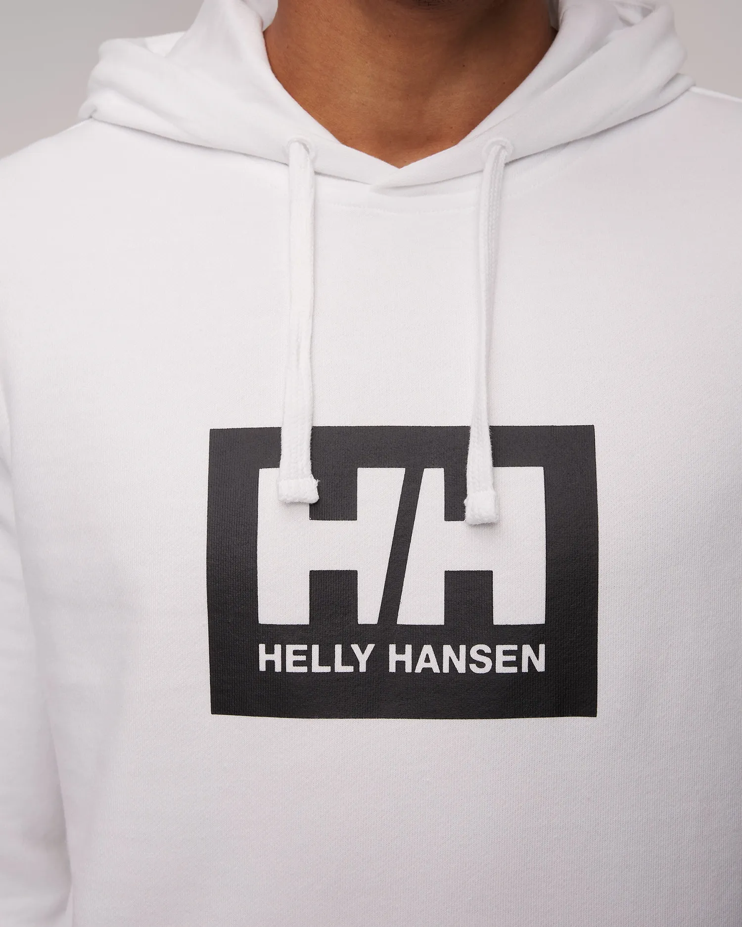 Men's white Helly Hansen HH Box Hoodie 53289-3