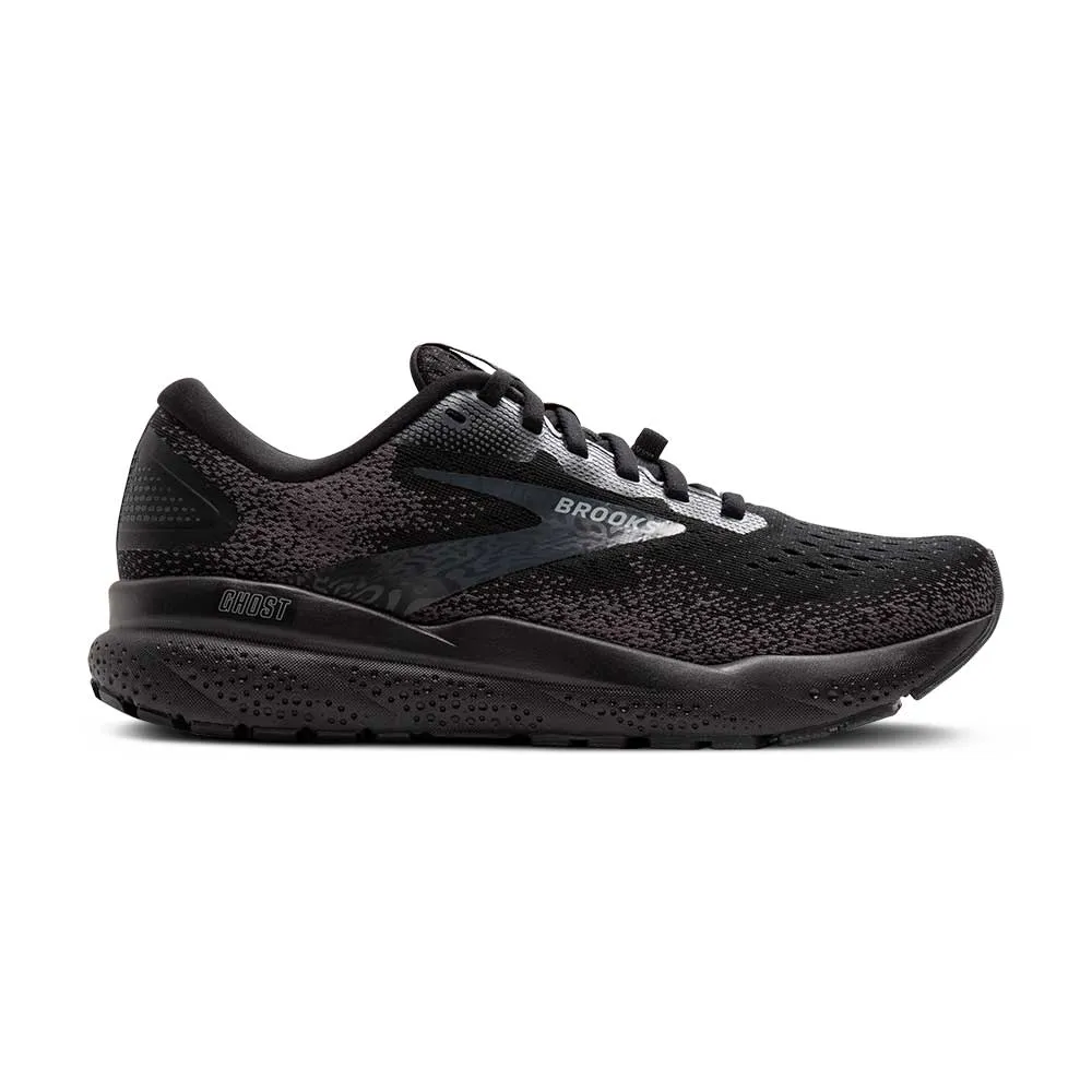 Men's Ghost 16 GTX Running Shoe - Black/Black/Ebony - Regu;ar (D)