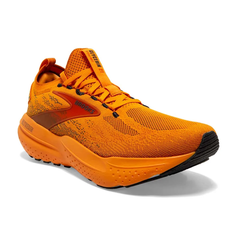 Men's Glycerin StealthFit 21 Running Shoe - Carrot Curl/Autumn Maple - Regular (D)