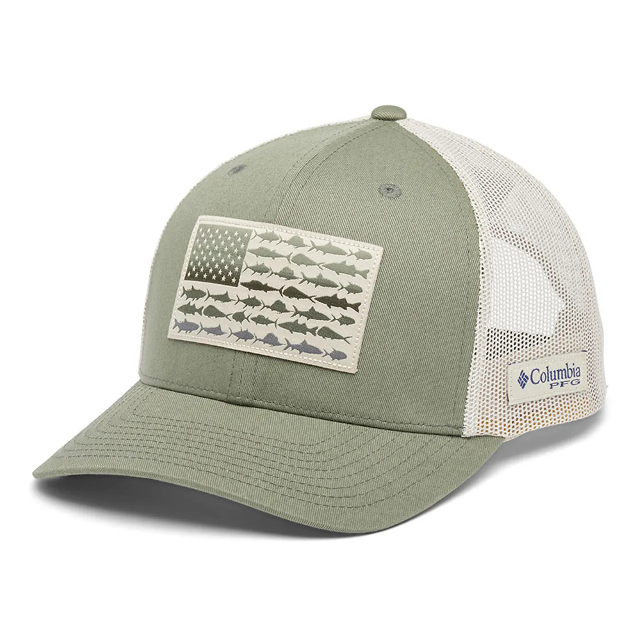 Men's Columbia PFG Snap Back Fish Flag Cap