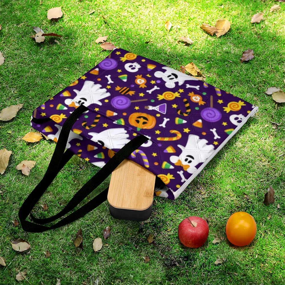 Mickey And Minnie Ghosts Zipper Picnic Mat