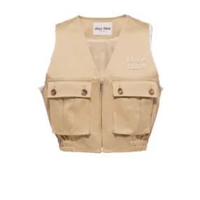   MIU MIU Women's Chino Vest Corda 