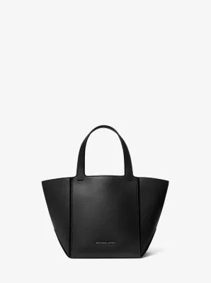 MK Jordi Small Leather Tote Bag - Black - Michael Kors