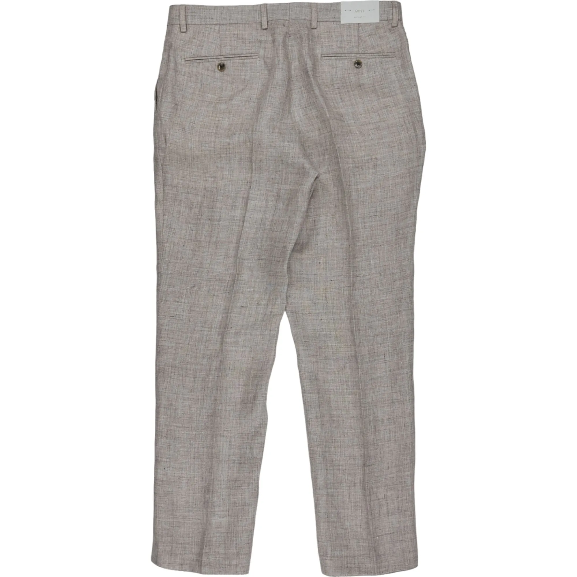 Moss Grey Regular Fit Suit Vest and Trousers