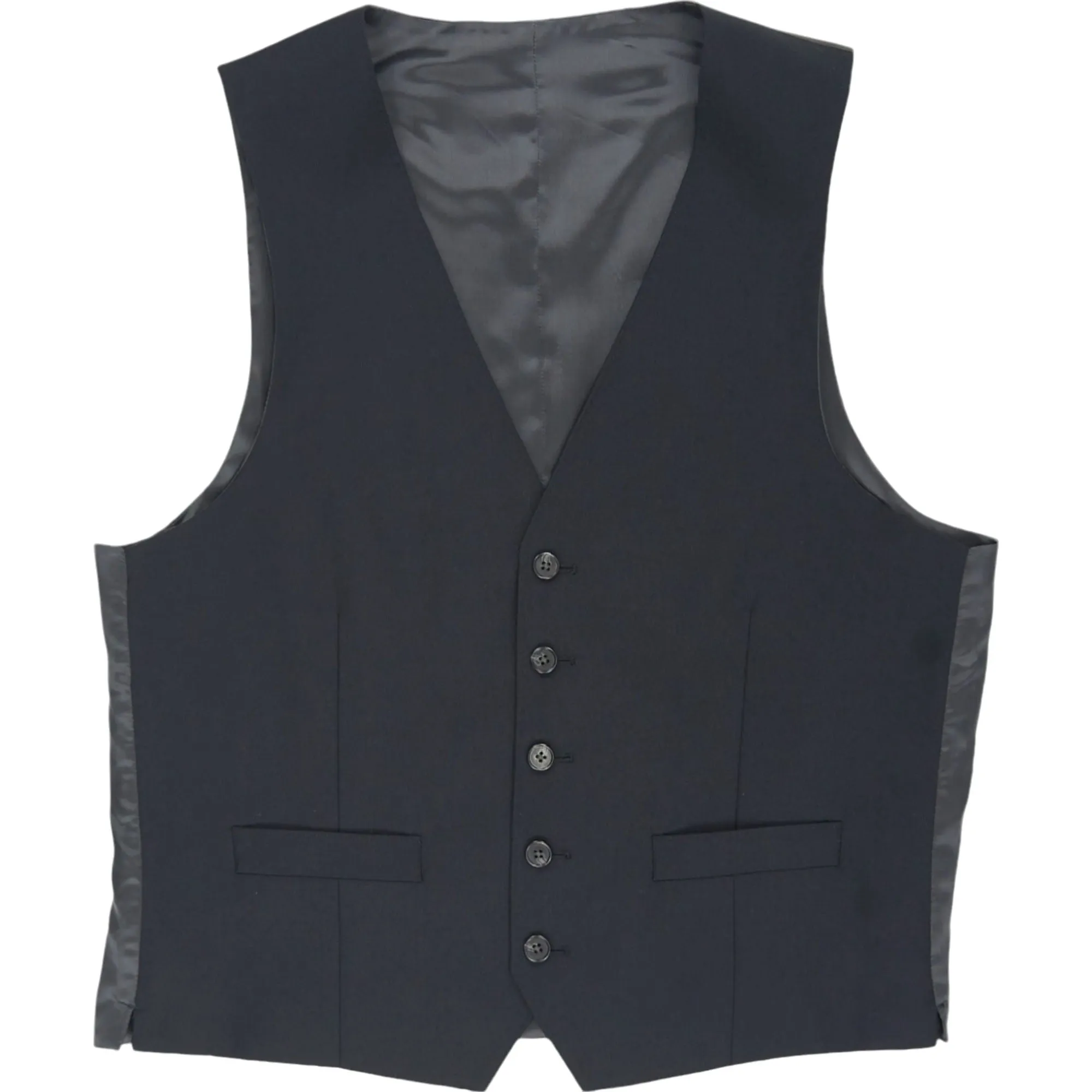 Moss Grey Wool Formal Vest