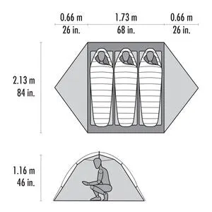 MSR Hubba Hubba 3 Person Tent