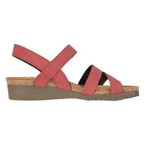 Naot Kayla Brick Red Nubuck Women’s Sandals