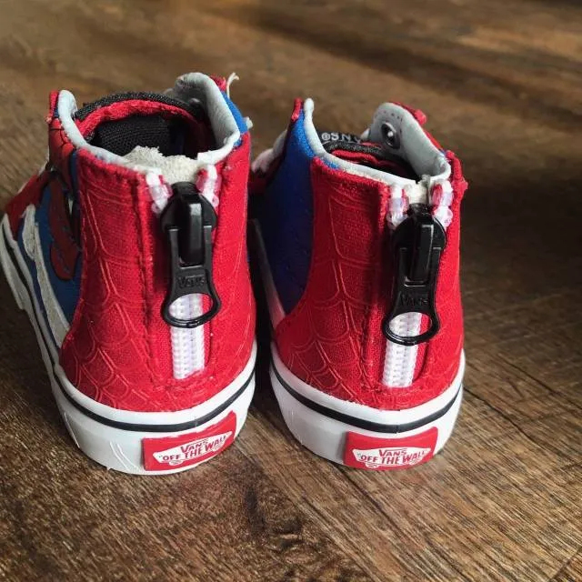 New marvel vans spiderman red blue sneakers