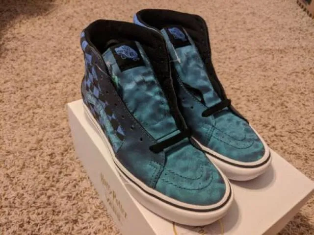 New vans x harry potter transfiguration comfycush sk8 hi blue hp mens/womens