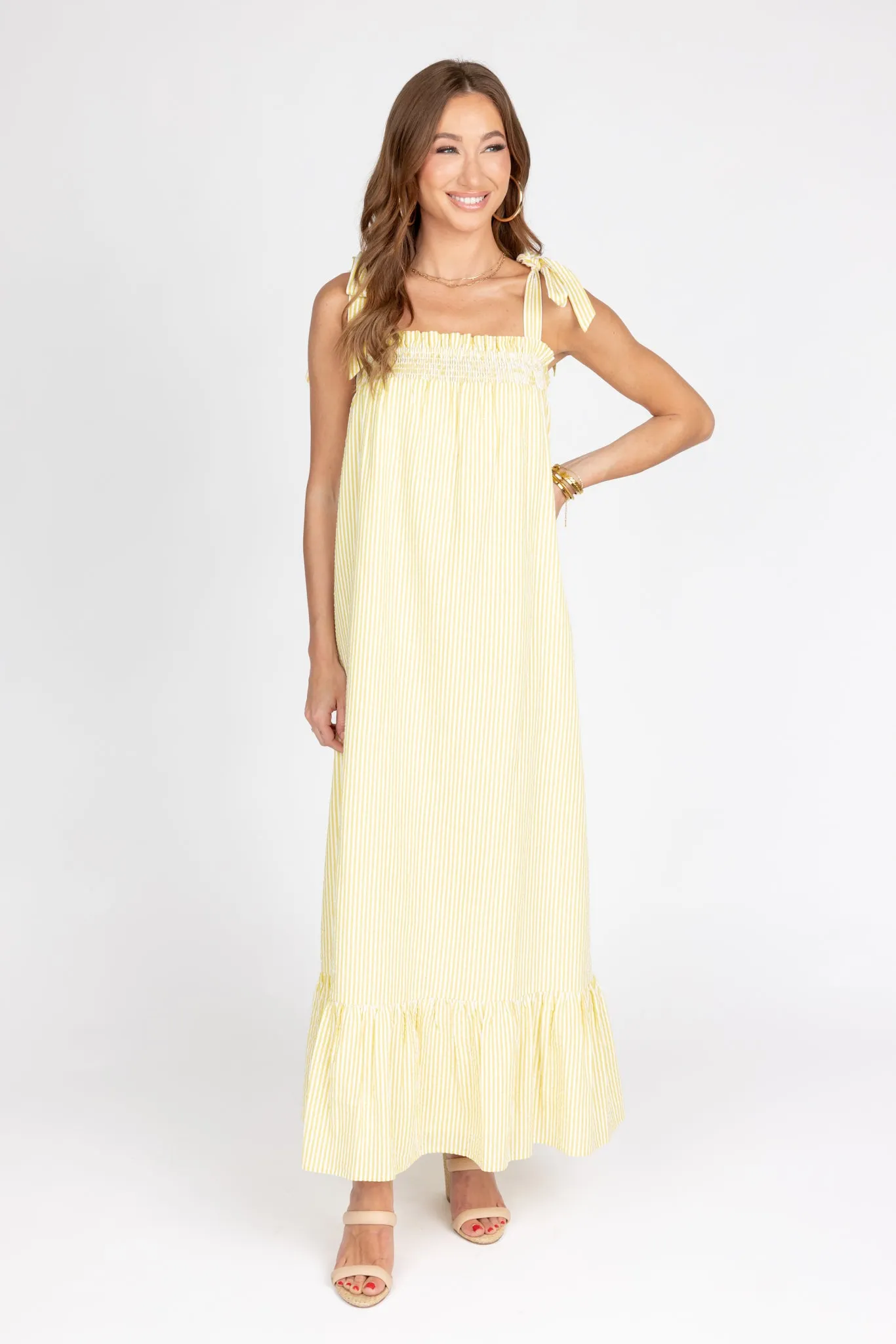 Nicolette Dress- Yellow