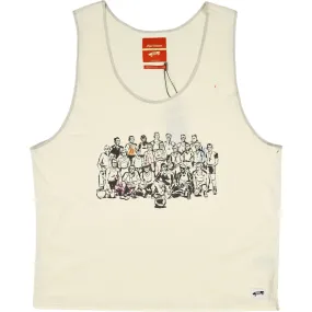 Nigel Cabourn Cream Graphic Vest Medium