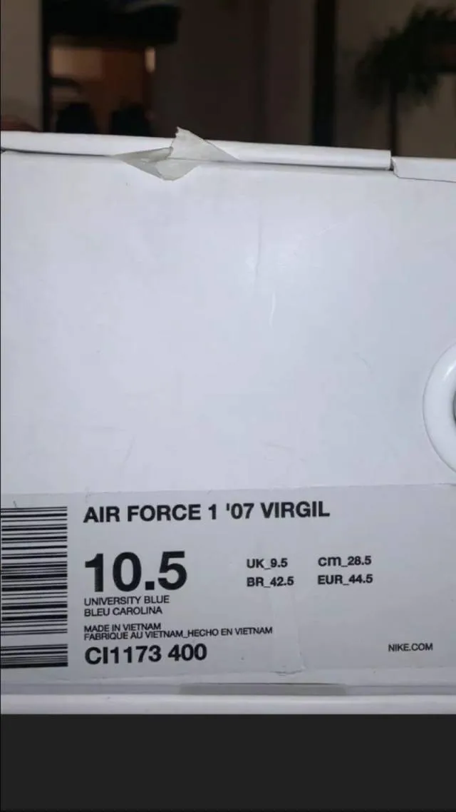 Nike air force 1 low mca off white virgil abloh