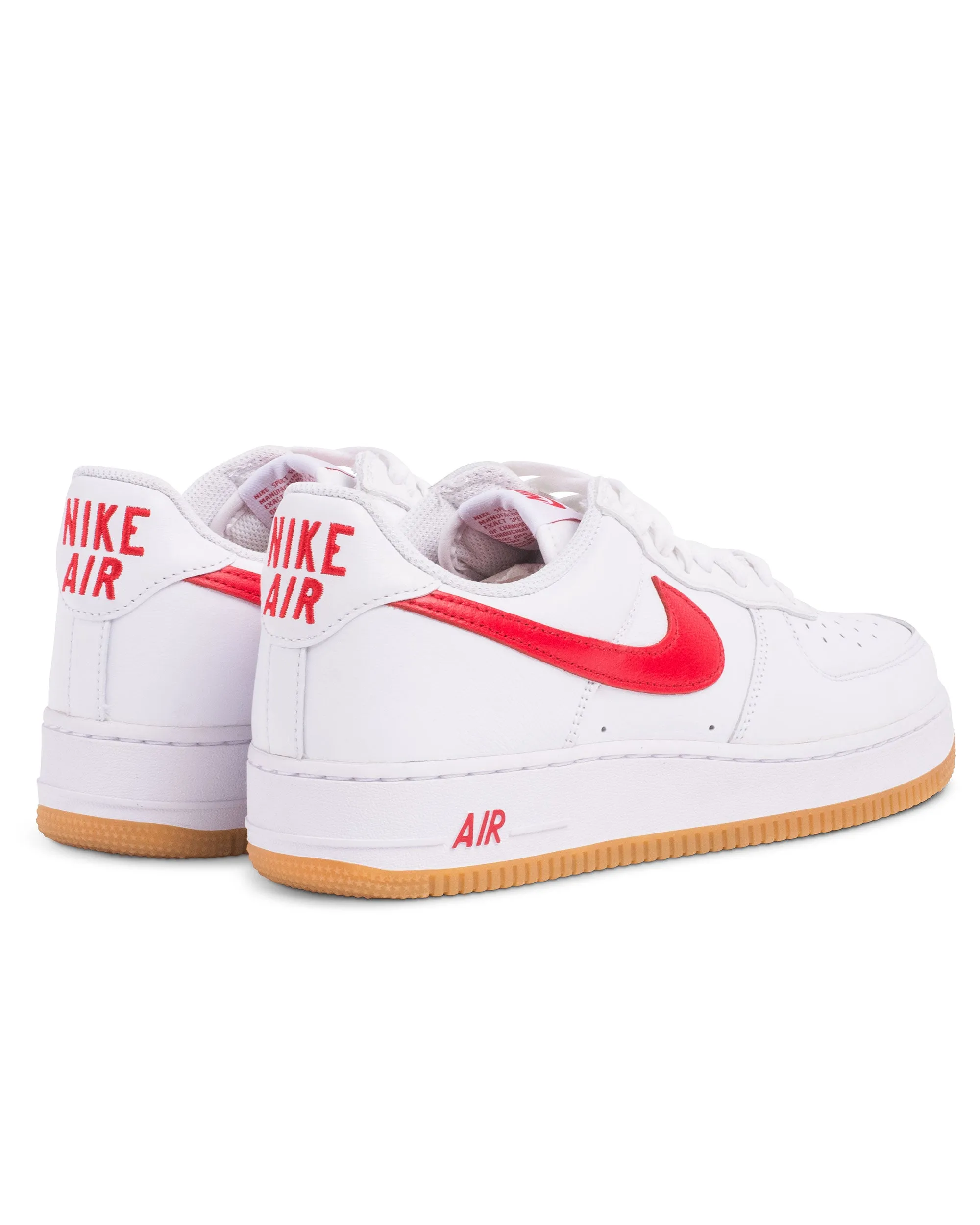 Nike Air Force 1 Low Retro 'Colour of the Month' White/University Red
