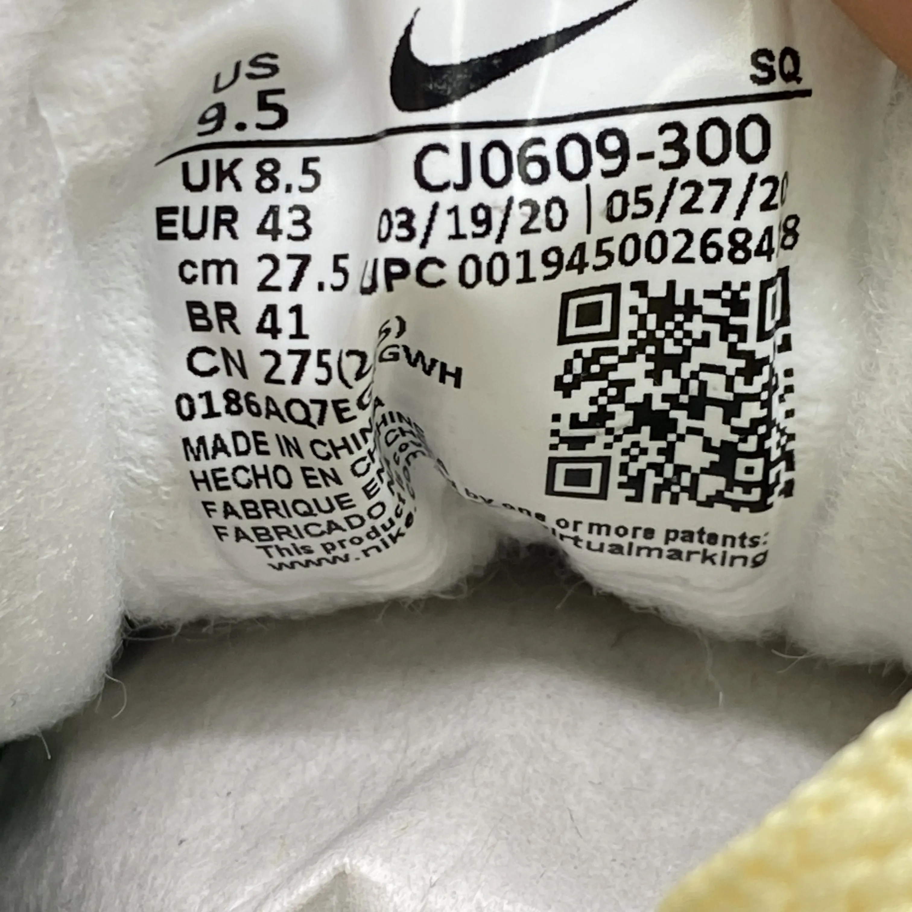 Nike Air Max 1 Limeade 2020 New Size 9.5