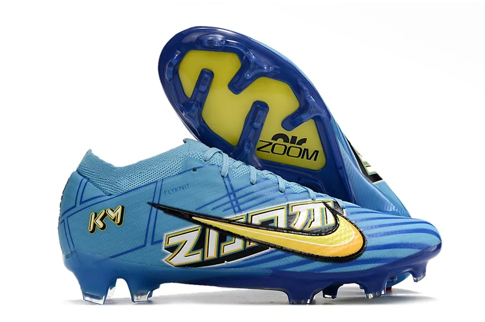 Nike Air Zoom Mercurial Vapor 15 Elite FG KM X Mbappe - Baltic Blue/White
