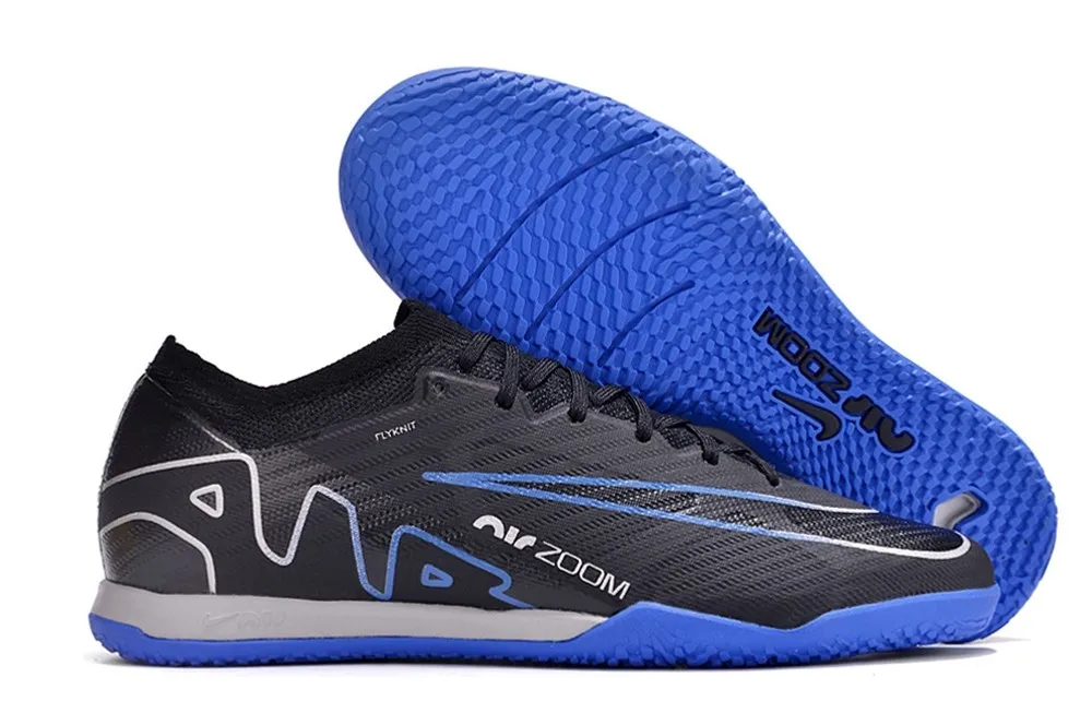 Nike Air Zoom Mercurial Vapor 15 Elite Indoor Shadow Pack - Black/Chrome/Hyper Royal