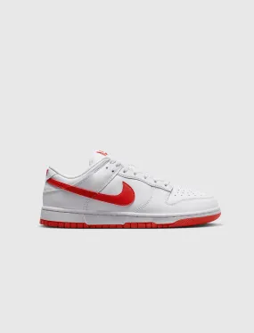 NIKE DUNK LOW RETRO PICANTE RED   WHITE